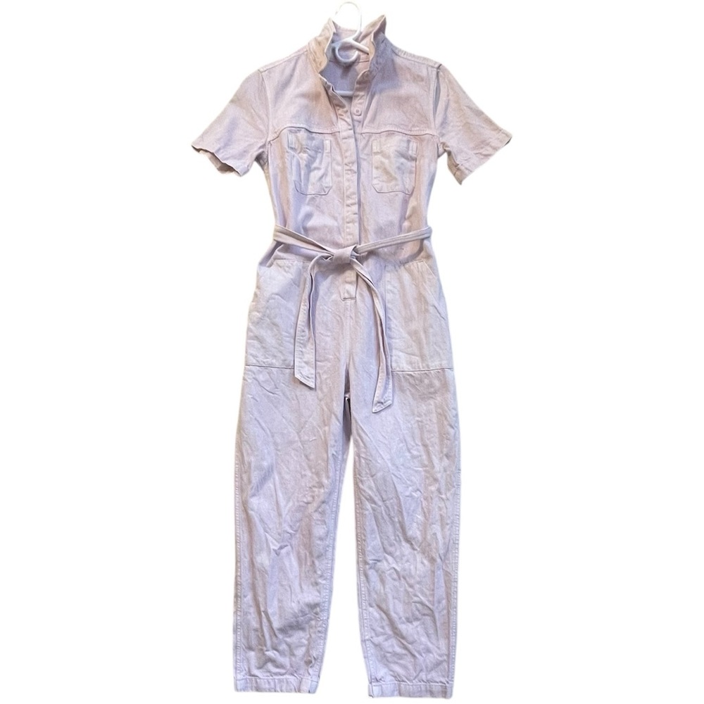 Old Navy Women’s Pink Denim Jumpsuit Sz Small